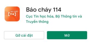 app báo cháy 114