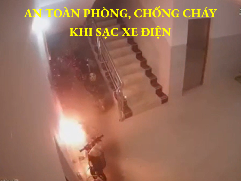 An toàn phòng, chống cháy khi sạc xe điện